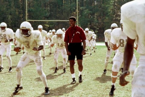 denzel washington in scene from remember the titans