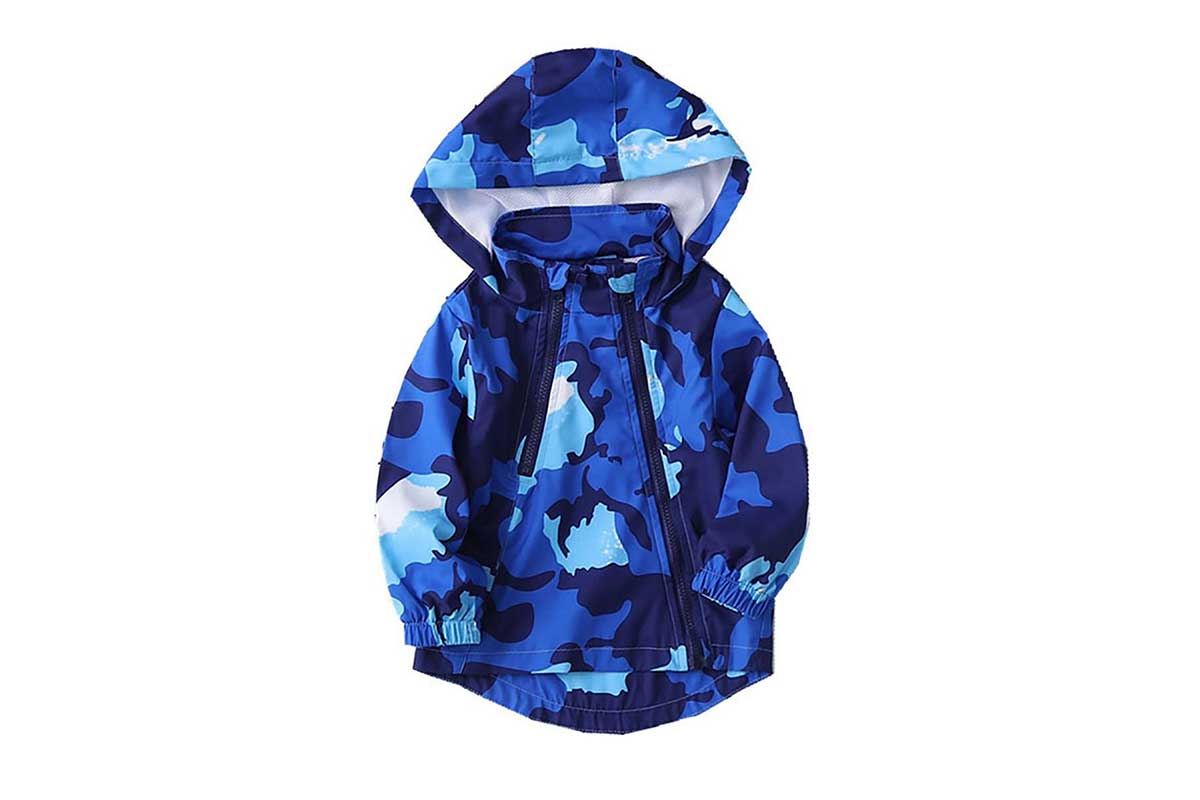 blue camo windbreaker