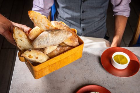Bread service at Clarity