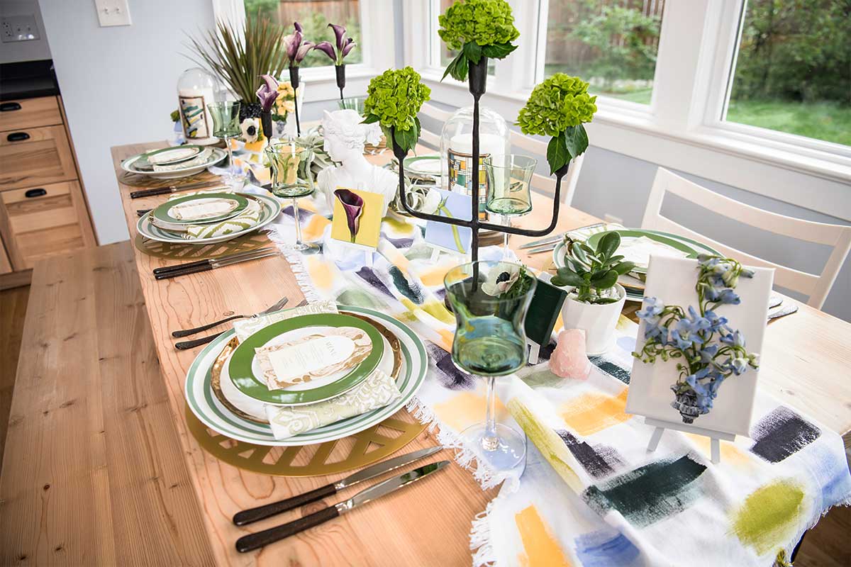 contemporary table decoration