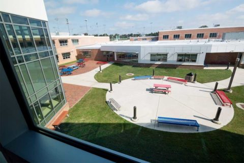 thomas jefferson high school courtyard