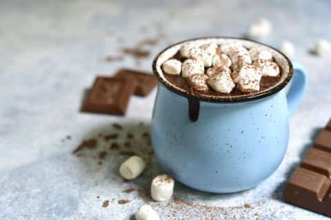 hot chocolate with marshmallows