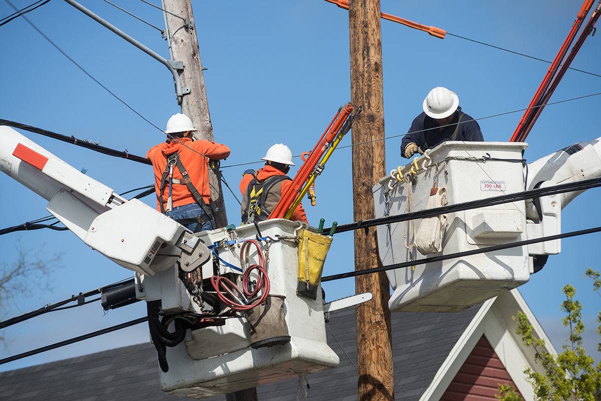 electric workers