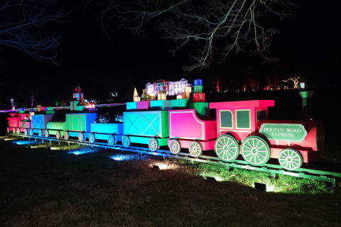 holiday road train display