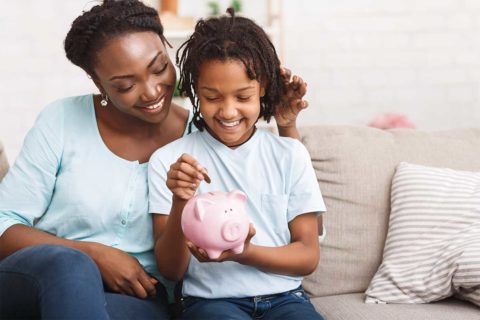 family saving money