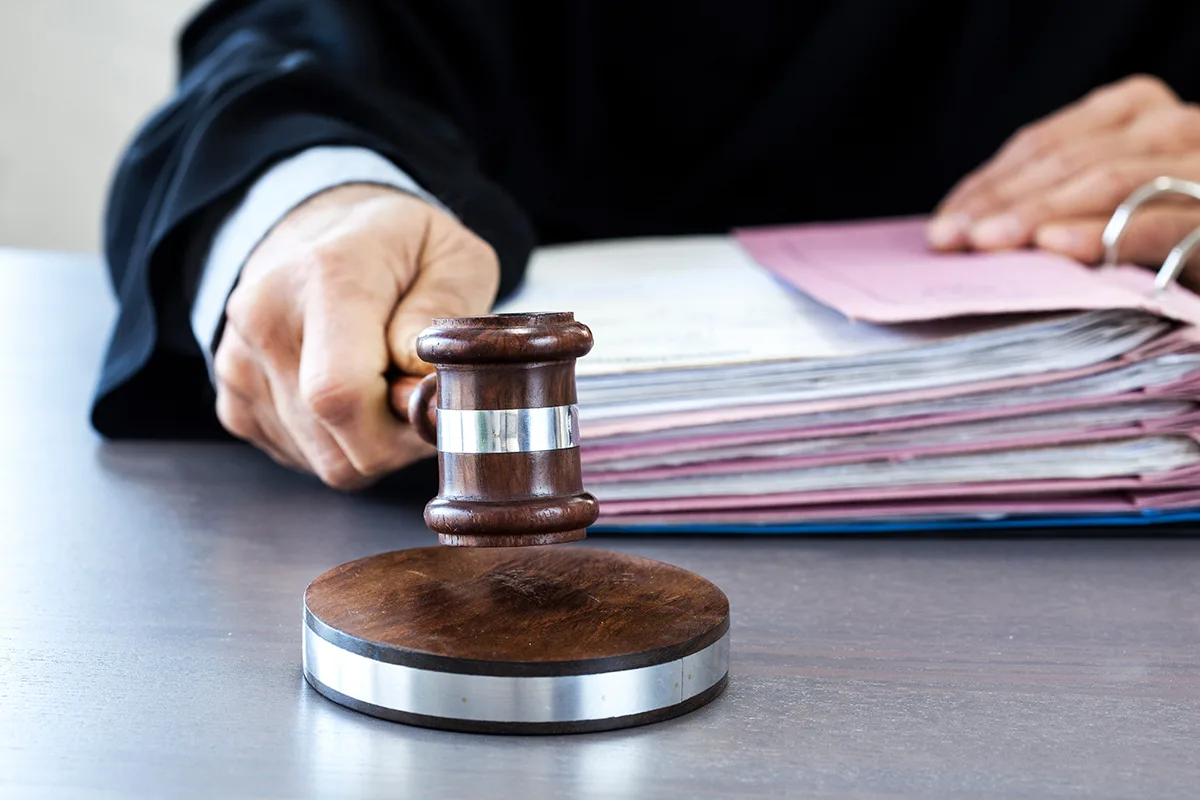 judge with gavel