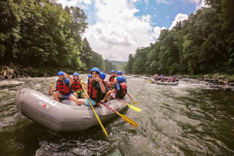 family rafting