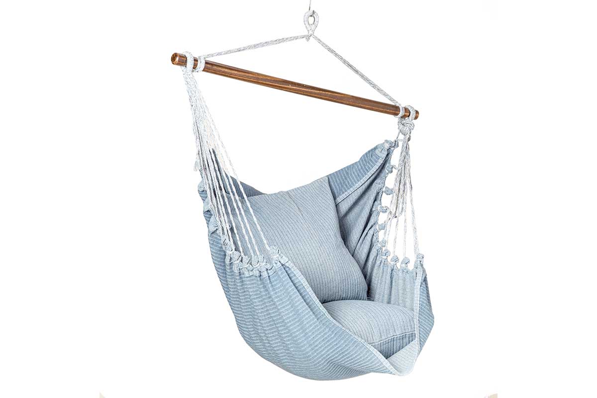 blue hammock chair