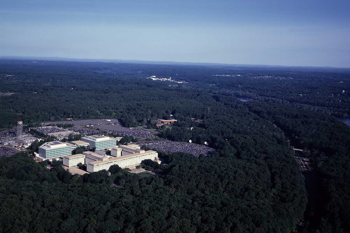 ariel photo of cia langley office