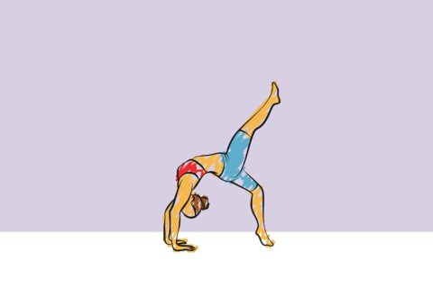 gymnastics drawing