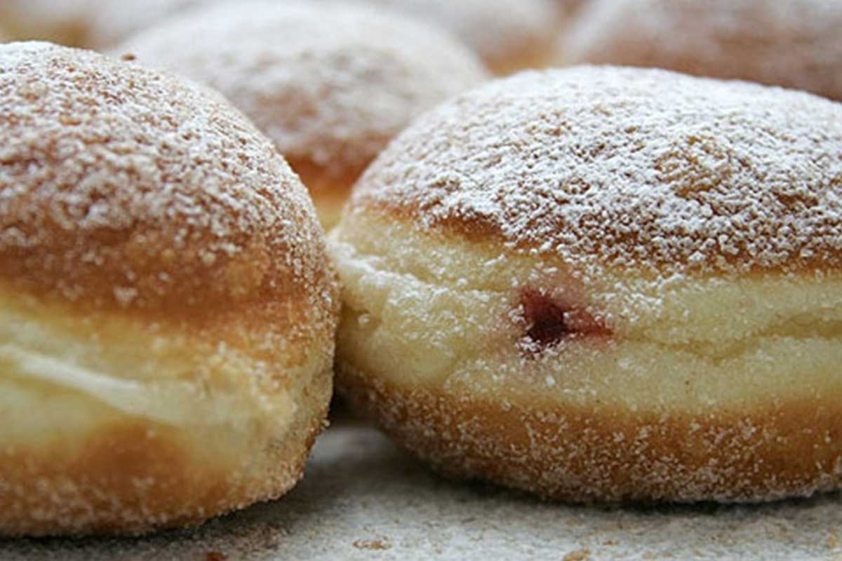 Donut stuffed with jelly