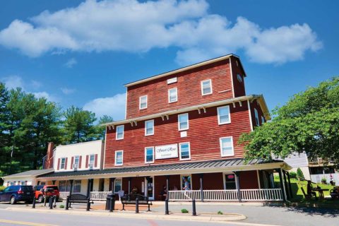 red building in purcellville