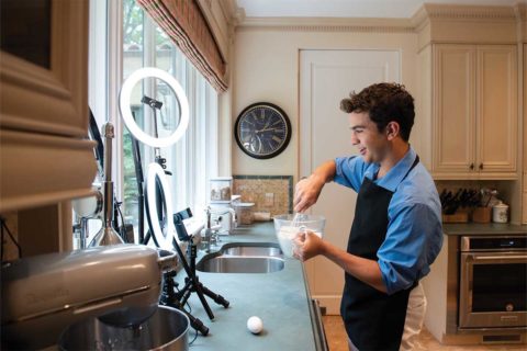 matthew merril making cooking video