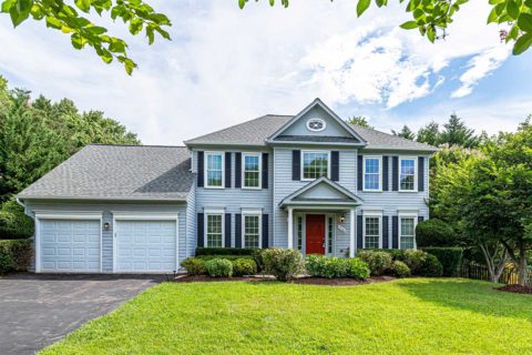 blue home exterior