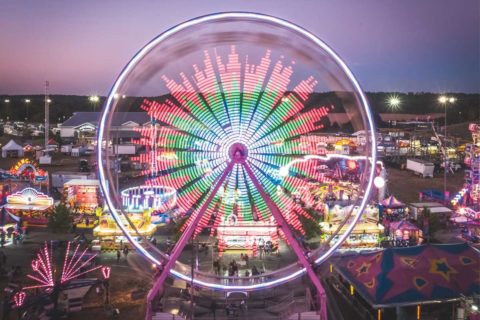 ferris wheel at night