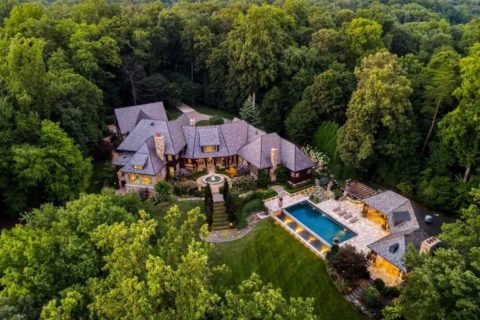 great falls estate overhead