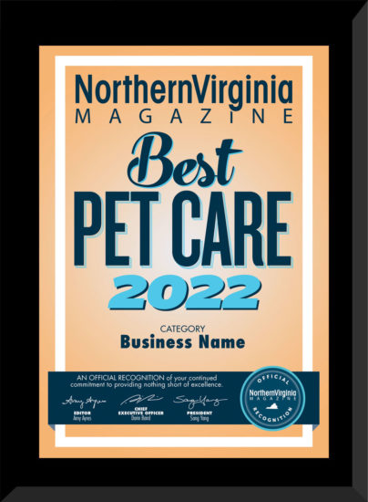 2022 pet care plaque