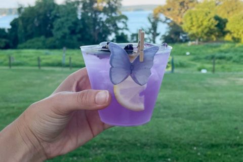 purple mocktail drink