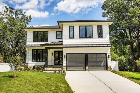 white and black arlington house