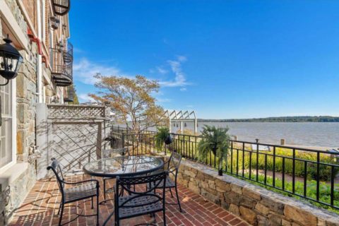 patio overlooking the potomac river
