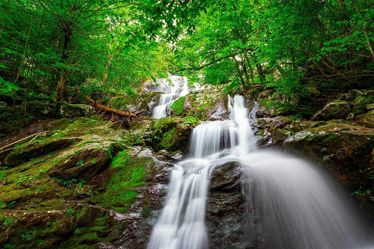waterfall at Shenandoah national park