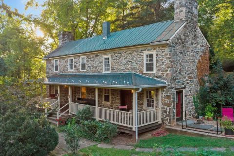 stone exterior purcellville home