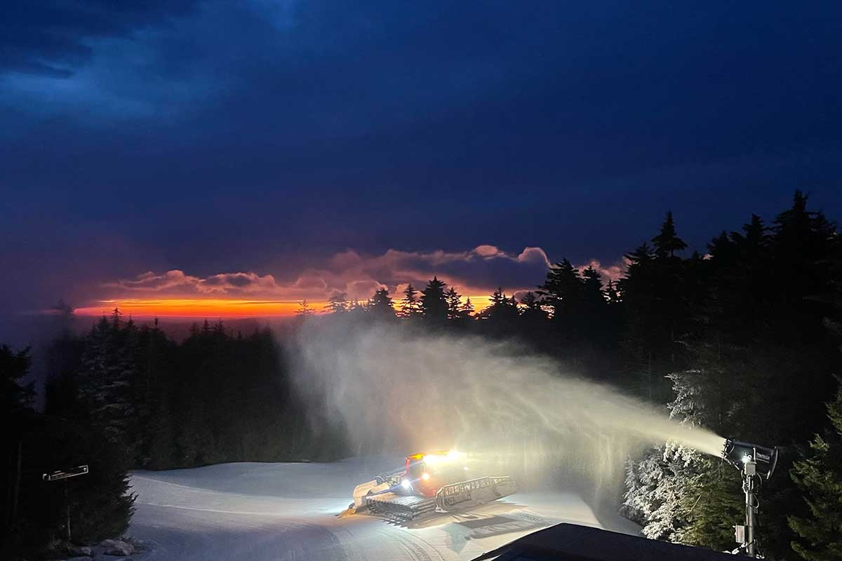 snowmaking at timberline