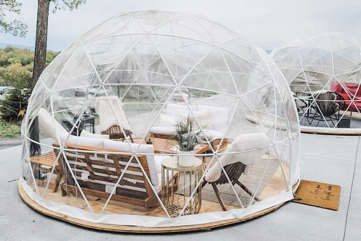heated outdoor igloo