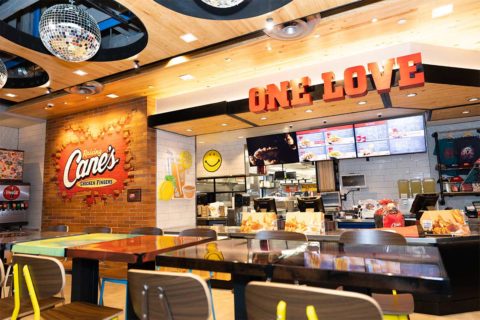 raising cane's interior