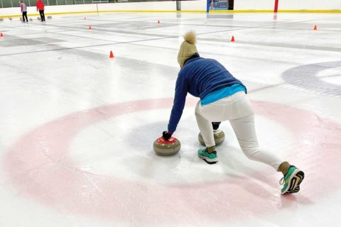 curling starting block
