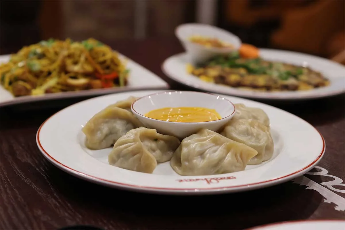dumplings at Roadhouse Momo & Grill