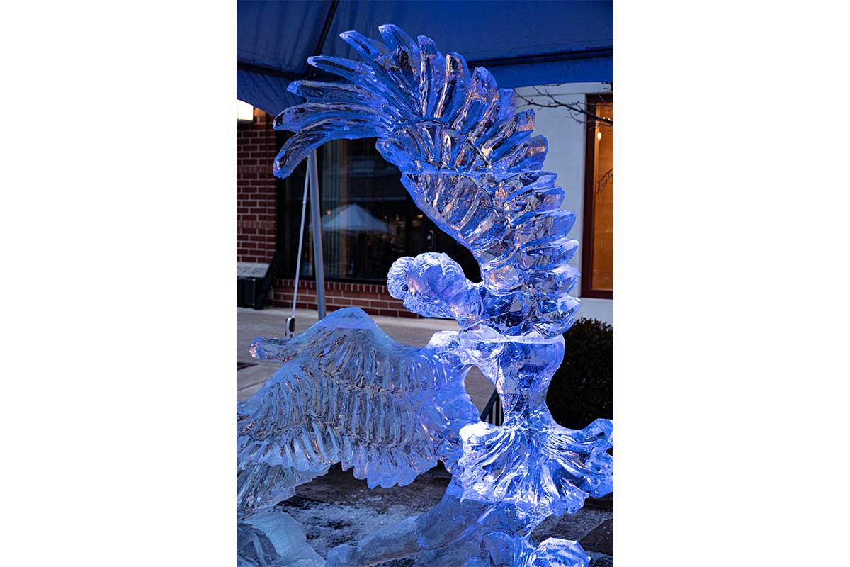 angel ice sculpture