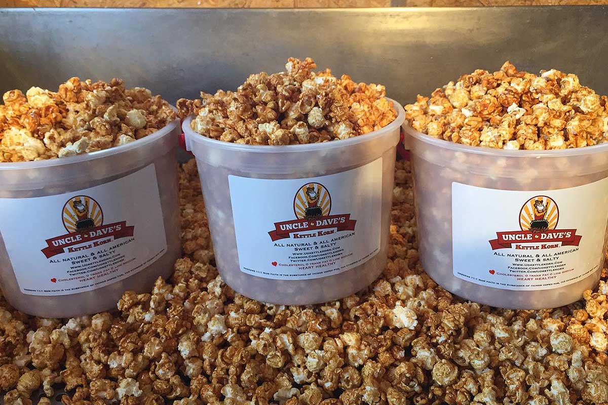 uncle dave's kettle corn buckets