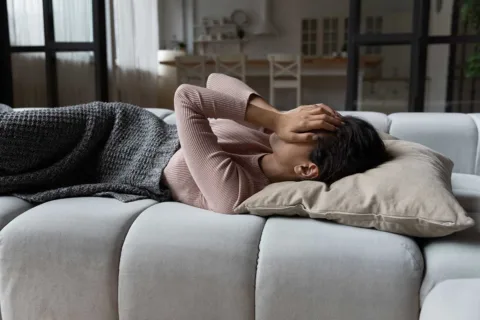 young woman with mental health issues