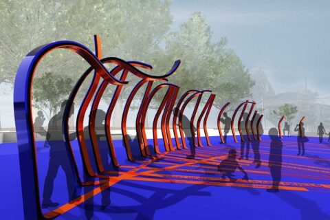 waterfront art installation