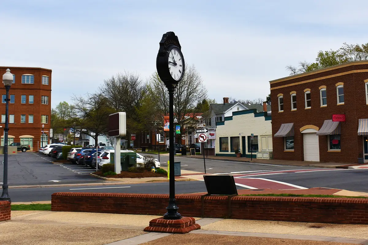 downtown Manassas, VA