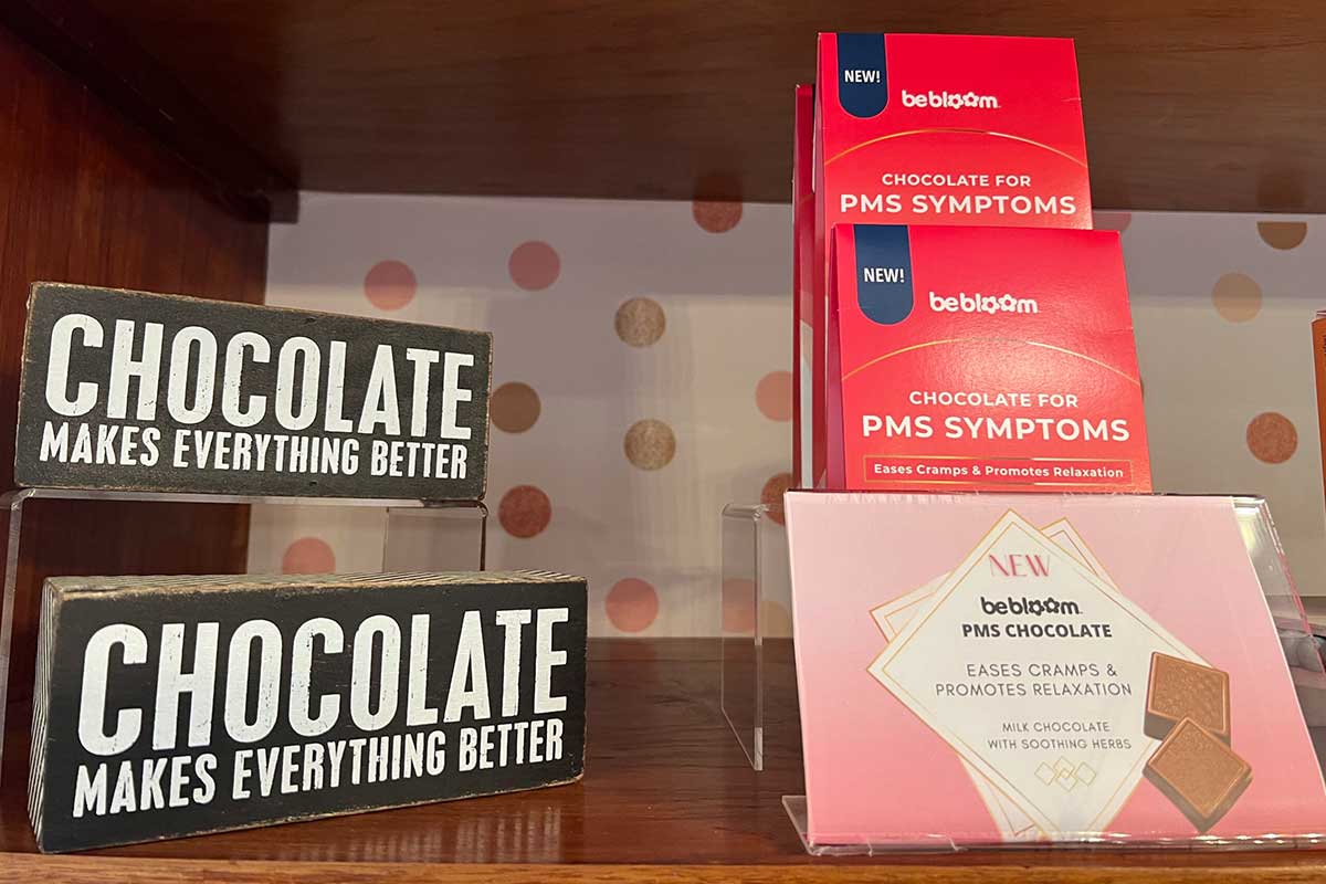 PMS Chocolate in Ms. Moxie's Moon Shop