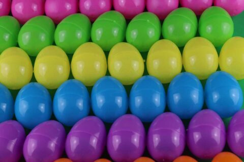 plastic easter eggs