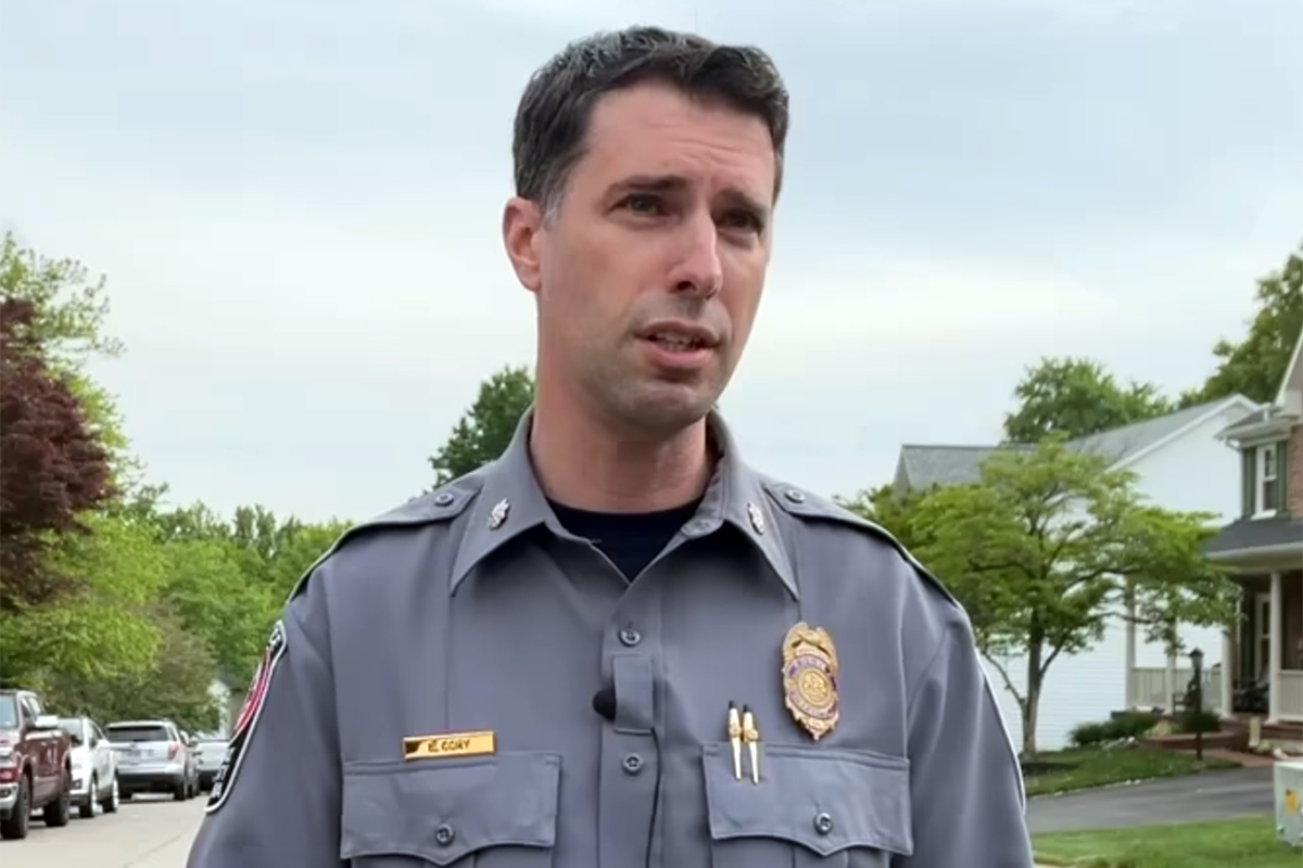 Fairfax County Police Deputy Chief Eli Cory provides an update on the Springfield shooting. (Photo courtesy FCPD / Facebook)