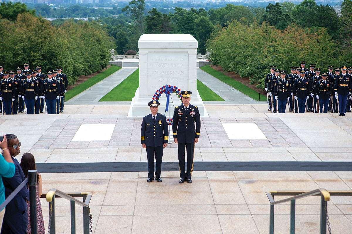 Wreath-laying ceremony at the Tomb of the Unknown Soldier