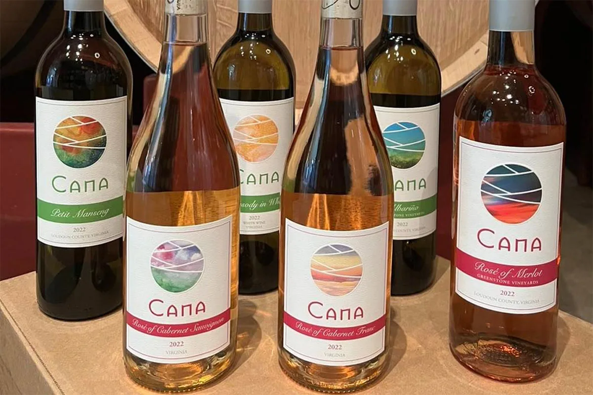 6 bottles of wines from Cana Vineyards & Winery