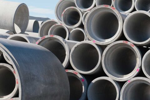 storm drain pipes