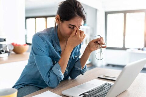 woman that is stressed