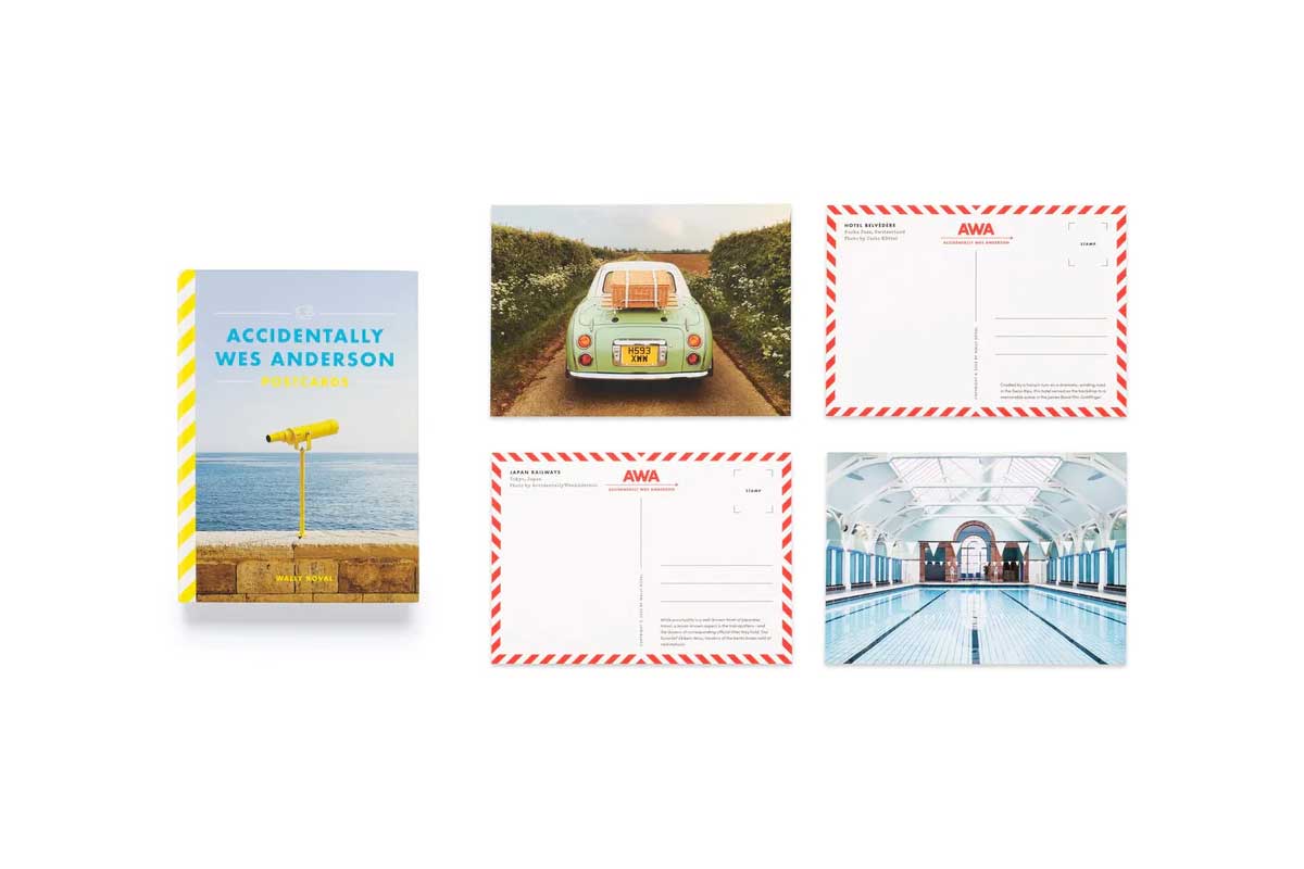 wes anderson postcards