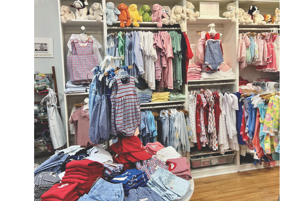 Interior of children's clothing boutique, Ashby Mae
