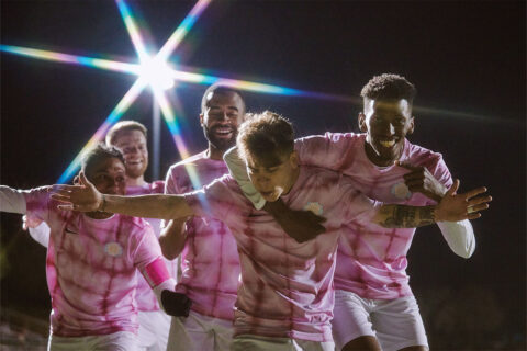 Five members of the Virginia Dream Soccer Team