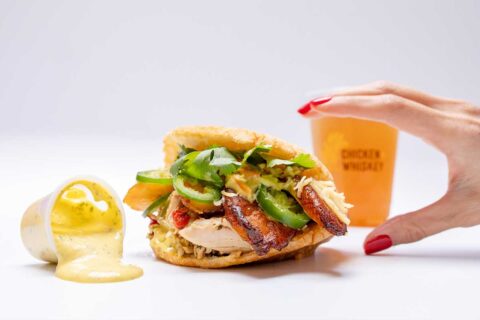 chicken + whiskey sandwich