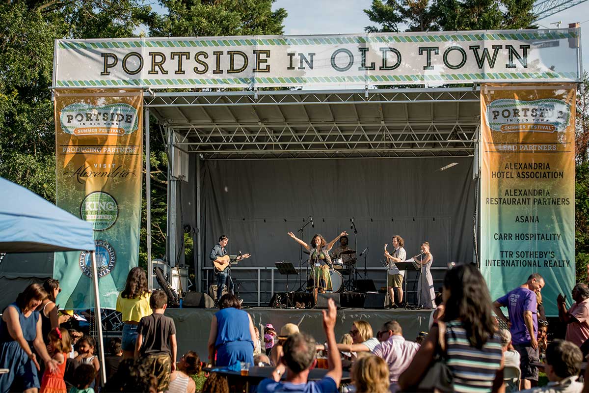 portside in old town festival