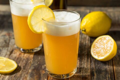 shandy with lemon