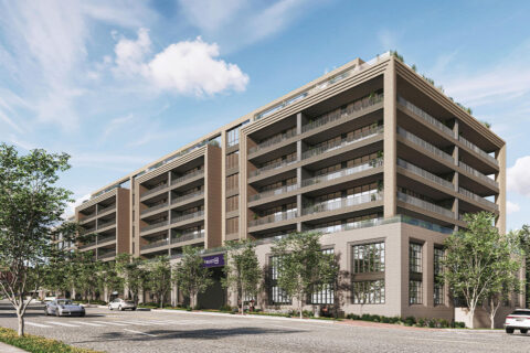 Rendering of City Centre West in Old Town Fairfax